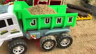 Rescue Toy Car Plastic RC | Excavator Rescue Dump Truck And Bulldozer RC | Junk Truck And Sand Truck