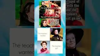 You Can't Cancel Quidditch! McGonagall Meme 😂 | Harry Potter Teacher Edition #harrypotter #shorts