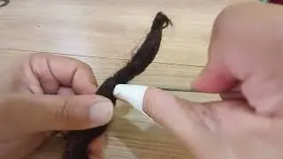 Como fazer manutenção nos dreads com agulha de croche 0,75. Muito rápido e fácil!!! Pega essa dica!