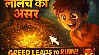 Lalach Ka Asar | Ek Gaon Ki Moral Kahani | Hindi Animated Moral Story l Sanskaar Ki Raah