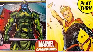 MARVEL CHAMPIONS &mdash; Быстрая игра за обедом &mdash; Капитан Марвел против Ронана Обвинителя