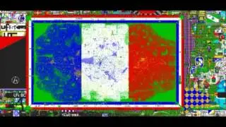 &laquo;PixelCanvas.io&raquo; Brasil vs Fran&ccedil;a (Timelapse)
