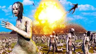ZOMBIES ATtack on humanity | 1 million zombies vs human fight ultimate Epic battle simulator 2 #2