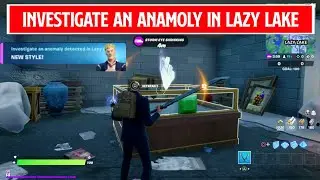 Investigate an Anamloy Detected in Lazy Lake(2)- Fortnite Agent Jones Quests