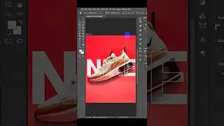 Nike-Style Text Effect in Photoshop! 🔥 | Quick Poster Design #shorts  Adobe Photoshop Text effect.
