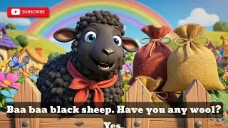 Baa Baa Black White Brown and Rainbow Sheep 🐑 | Colorful #Kids Song | Nursery Rhyme for #Children