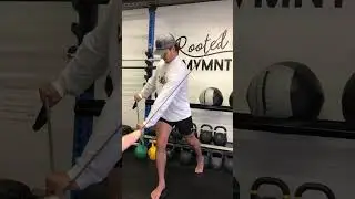 Split stance Chop down