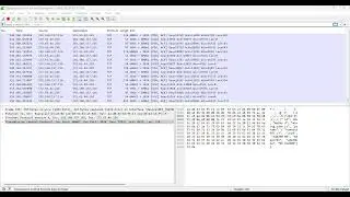 Testing lucky miner LV08 traffic wire shark
