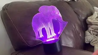 FULLOSUN Elephant Gifts, 3D Night Light for Kids 16 Colors Changing 3D Illusion lamp  Review