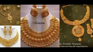 Gold necklace designs set dulhan heavy Gold necklace set new new design idea's. #shorts