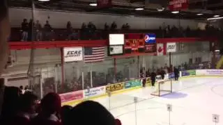 Cornell fans throw fish at Harvard hockey