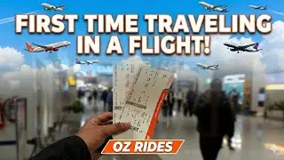 First Time in an Aeroplane 😍✈️ | Full Airport & Flight Experience