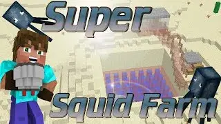 How to make a Squid Farm | Minecraft AFK Squid Farm Ink Farm | Minecraft Lets Build Farm Tutorial