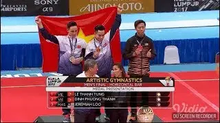 Victory Ceremony Gymnastics Artistic Men's Horizontal Bar | Sea Games 2017