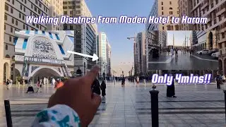 Walking Distance From Maden Hotel To Haram/Masjid Al Nabwi Full | Orre Vlogs