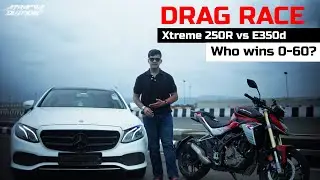 Hero Xtreme 250R против Mercedes E-Class | Самая НЕОЖИДАННАЯ гонка на выносных колесах!