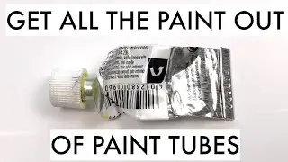Getting all the paint out of a tube | watercolor tips