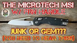 Unboxing the Microtech MSI EDC knife with FRN handle. YOU NEED TO HEAR THIS!! 😱🤯