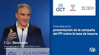 DIRECTO: El&iacute;as Bendodo interviene en la presentaci&oacute;n de la campa&ntilde;a del PP sobre la tasa de basura