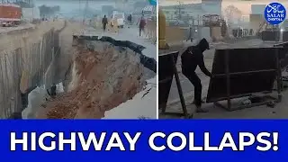 NH-44 Caves In Near Bengaluru, Massive Traffic Chaos on Bengaluru&ndash;Hosur Road