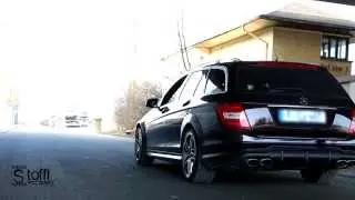 Mercedes-Benz C63 AMG T-Modell Soundcheck | Flyby