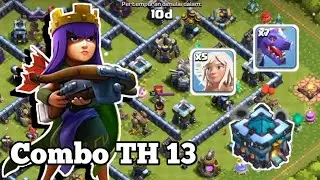 Combo Old Tapi Masih OP Queen Walk Naga TH 13 - Clash Of Clans Indonesia
