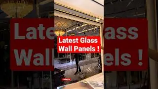 Frameless Glass Wall Panels: For a sleek and modern look #luxuryhomes #ytshorts #viral