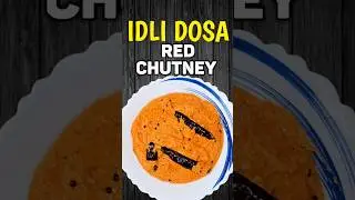 Dosa Stall Wali Red Chutney 🔥 | Hotel Style Idli Dosa Chutney Without Coconut