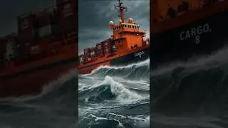 Dramatic sea rescue mission ☠️... #shortsfeed #shorts #sea #rescue #ocean #ship #aiart