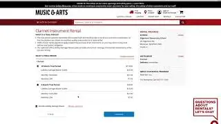 Renting an Instrument
