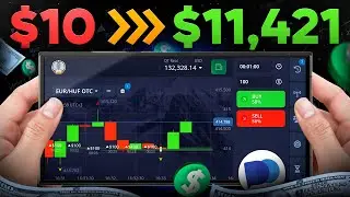 How I turned $10 into $11,421 in 6 min / Simple Pocket Option strategy