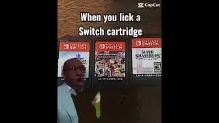 Licking nintendo switch cartridges... @NintendoAmerica  #switch #nintendo #zelda #mario