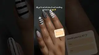 Pinterest trendy strip Nail Art 💅✨ #shorts #pinterestnails
