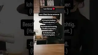 Learn 3 basic German sentences #shorts  #germanlanguageinstitute  #germana1examgoetheinstitut