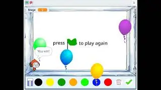 AI Animal drawing game background with script