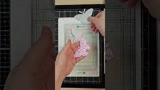Glitter accents with Butterfly Focal Die  #waffleflowercrafts #diecutting #cardmakinghobby