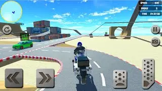 Impossible Moto Bike stunts 2019: Mega ramp Games - POLICE BIKE CHASE - Android Gameplay #3