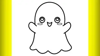 how to draw a cute ghost   Copy
