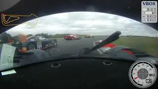 Starting from the back in the Saker for the Britcar race at Snetterton