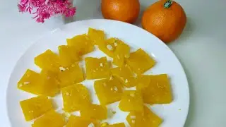 सिर्फ 3 चीज़ों से कीनू जेली 😋| Winter Special Kinu Jelly 🍊❄️| Winter Fruit Jelly🍊|KinuJellyin30 Sec🍊