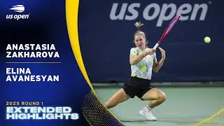 Anastasia Zakharova vs. Elina Avanesyan Extended Highlights | 2025 US Open Round 1