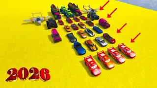 GTA 5 Final Jump 😱🚗 | Spider-Man, Captain America & All Heroes Super Cars Mega Ramp (2026)
