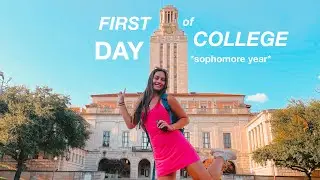 FIRST DAY OF SCHOOL VLOG | University of Texas at Austin