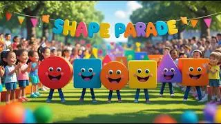 nursey rhyme/toddle songs/simple kids songs/educational kid song/shape parade