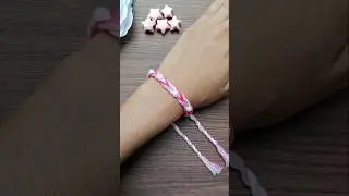 DIY friendship band made with threads #shorts #diy