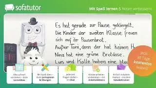 Den Inhalt eines Textes verstehen – Leseübung & Beispiel