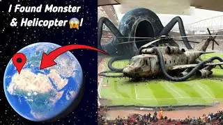 I Found A Monster Coughing a helicopter 💯 In Google Earth and Google Maps 🌎!