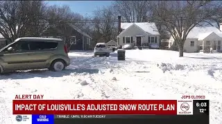 Louisville’s snow cleanup continues under changed snow route map