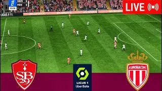🔴LIVE | Stade Brestois vs AS Monaco - Ligue 1 25/26 Full Match TODAY FC 25 Gameplay PS5