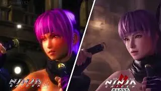 Ayane Cutscenes versions side by side Ninja Gaiden 2 Sigma vs Black Compared #ayane #ninjagaiden